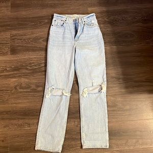 Abercrombie ultra high rise 90’s straight jeans